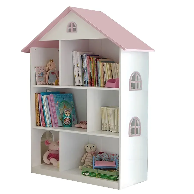 Maison de meubles de simulation pour enfants maison en bois bibliothèque pour enfants en bois
