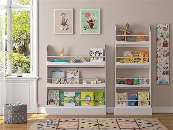 Kids Wooden Bookshelf